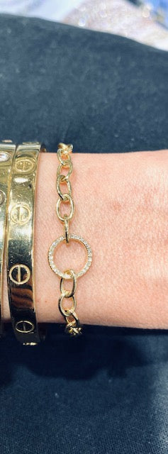 Skyline Diamond & Gold Bracelet
