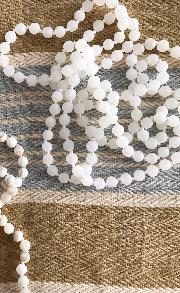 Cloud Hand-Knotted Beads