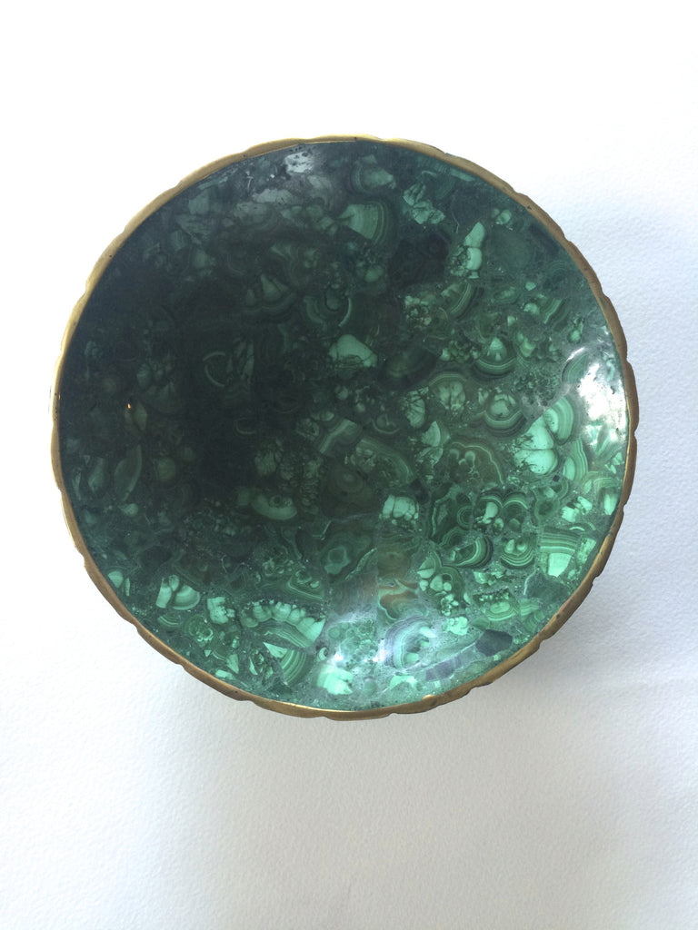 Large Malachite Bowl - Palme d'Or