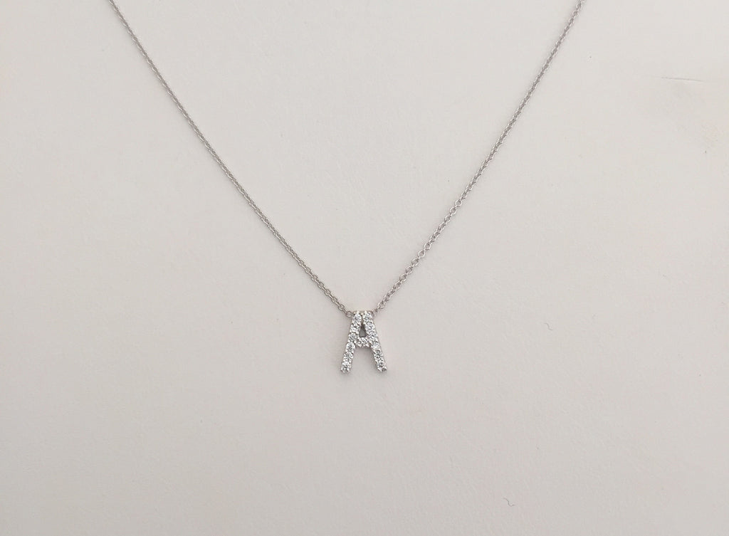 Diamond Initial Necklace