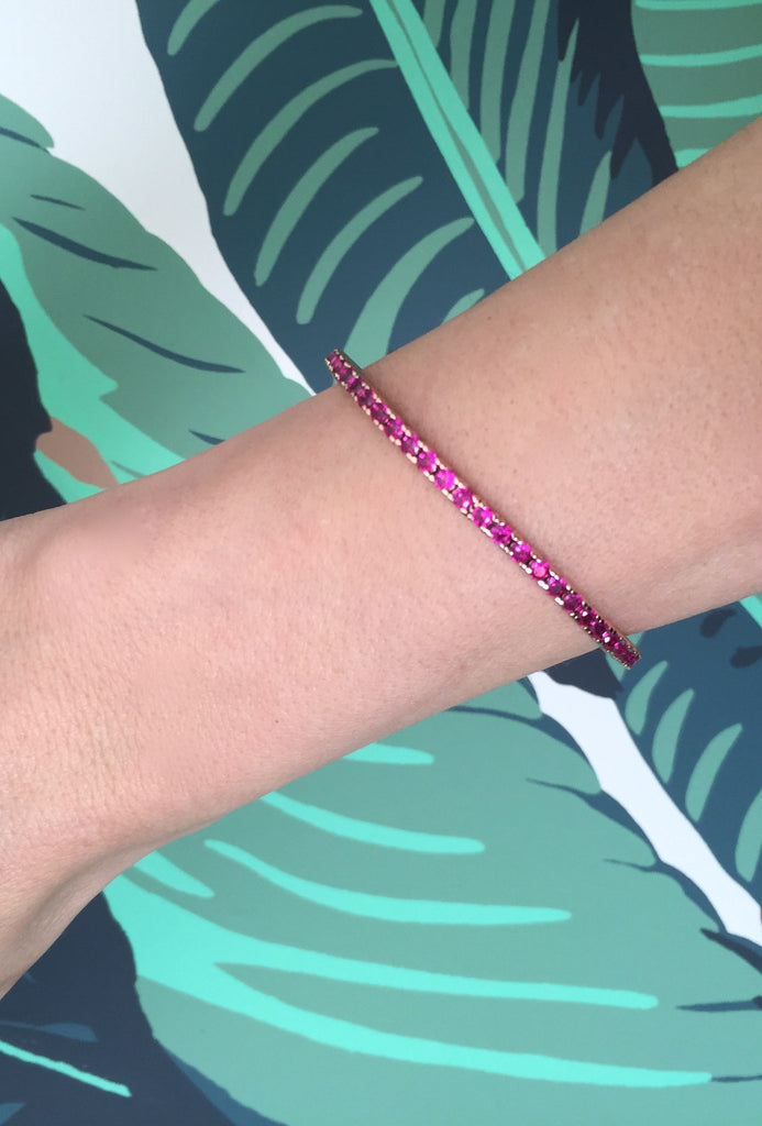 Pink Sapphire Cuff - Palme d'Or