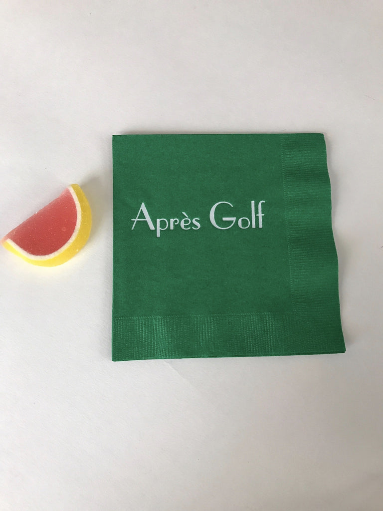 Après Golf Cocktail Napkins - Palme d'Or