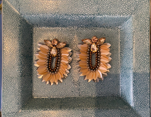 Pavé Seed Pearl Posts