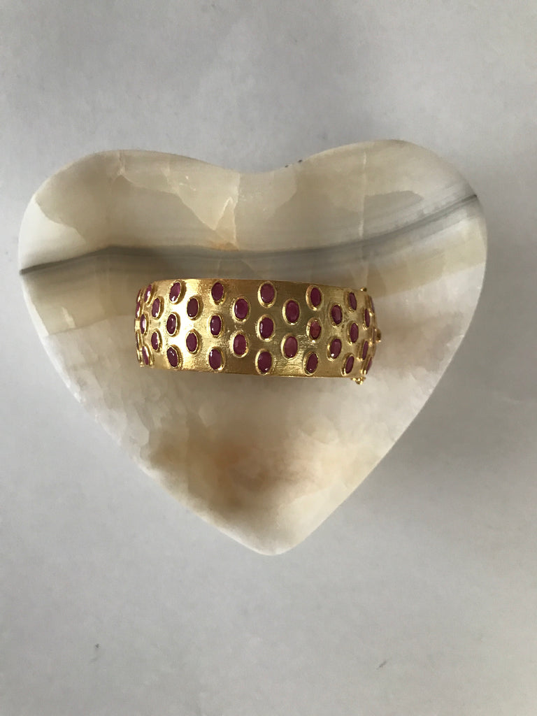 Canon Bangle Bracelet in Ruby