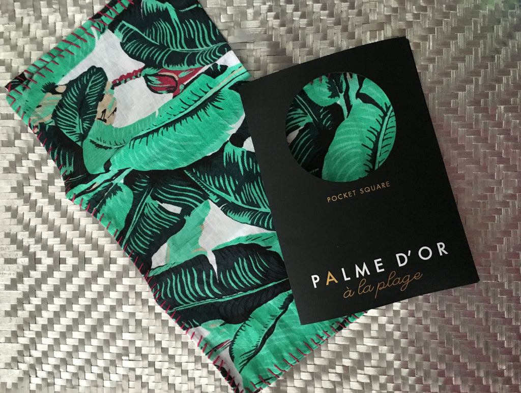 Palm Drive Pocket Square