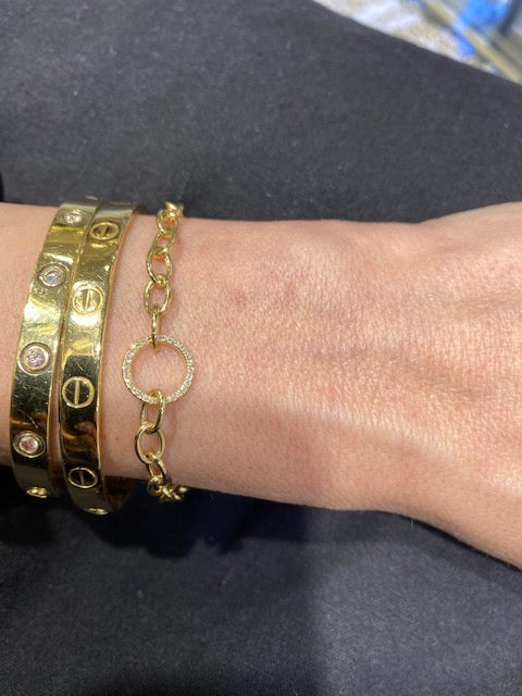 Skyline Diamond & Gold Bracelet