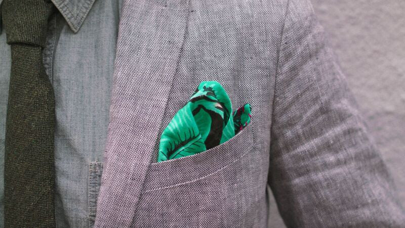 Palm Drive Pocket Square - Palme d'Or