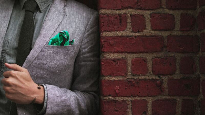 Palm Drive Pocket Square - Palme d'Or