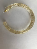 Lucite Glitter Loops in Gold