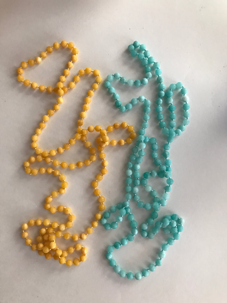 Cloud Hand-Knotted Beads