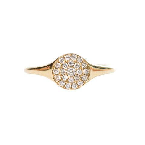 Nevis  Pave Diamond Earring Rose Gold