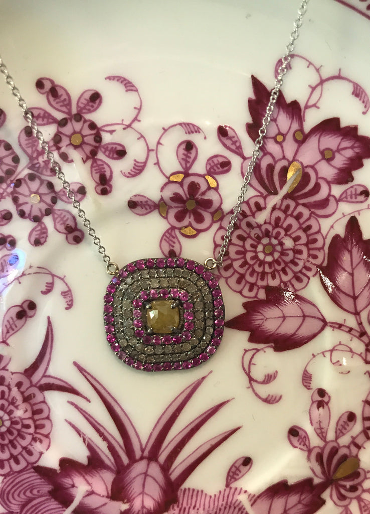 Palme D'or  Polanco Pink Sapphire Necklace – Palme d'Or