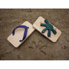 Gecko Print  Flip-Flops-- Medium - Palme d'Or