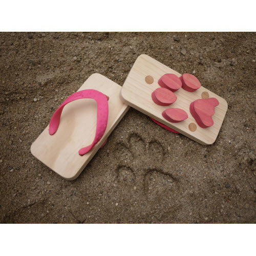 Paw Print Flip-Flops-- MEDIUM - Palme d'Or
